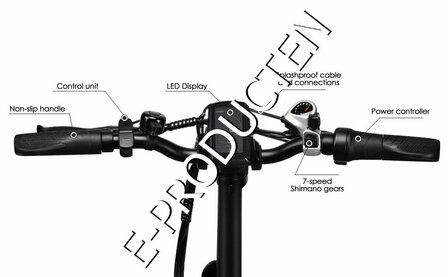 Engwe EP-2 pro - 20 inch- Elektrische fatbike- Opvouwbaar- Achterrek - Zwart