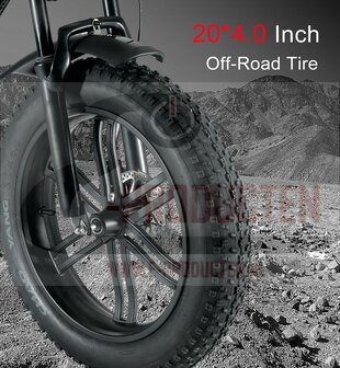 OUXI V8 15 AH Elektrische fat bike bruine zadel uitverkocht!!