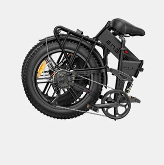 Engwe Engine pro - Elektrische fatbike- Kleurenscherm- 60-70 km actieradius-  Opvouwbaar- Achterrek - zwart