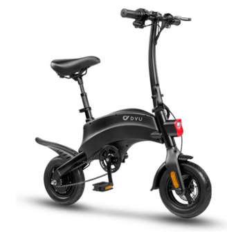 DYU S2  Elektrische fiets - deels opvouwbaar- zwart - 10 inch 10AH