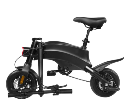 DYU S2  Elektrische fiets - deels opvouwbaar- zwart - 10 inch 10AH