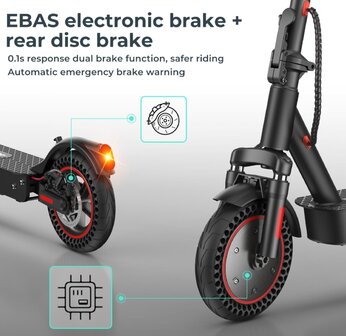 iScooter i9 max Elektrische Scooter 42V 10Ah 500W 10 inch Opvouwbare Step