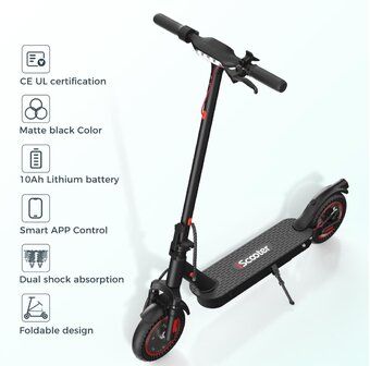 iScooter i9 max Elektrische Scooter 42V 10Ah 500W 10 inch Opvouwbare Step