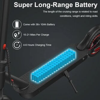 iScooter i9 max Elektrische Scooter 42V 10Ah 500W 10 inch Opvouwbare Step