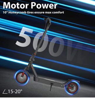 iScooter i9 max Elektrische Scooter 42V 10Ah 500W 10 inch Opvouwbare Step