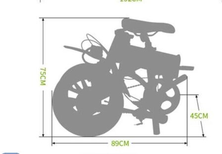 Eco-Flying F501 Elektrische Vouwfiets van - 20 Inch banden - Shimano 7-speed Schakelsysteem