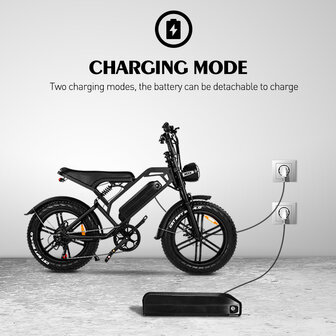 V20 15 AH Elektrische fat bike bruine zadel 2023 MODEL!!!! 250W 