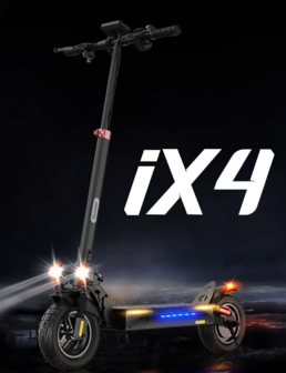 iScooter iX4 Elektrische Scooter 48V 15Ah 800W 10 inch Opvouwbare Bromscooter 40-45KM Bereik Maximale Belasting 150Kg