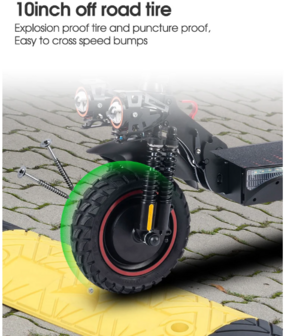 Maxwheel T4| Elektrische step | Max. Snelheid 40 km/u | app| Max. actieradius 30km  | Off-Road |