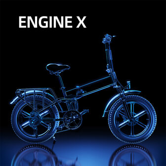 Engwe Engine X - Elektrische fatbike--  Opvouwbaar- Achterrek - 2 kleuren