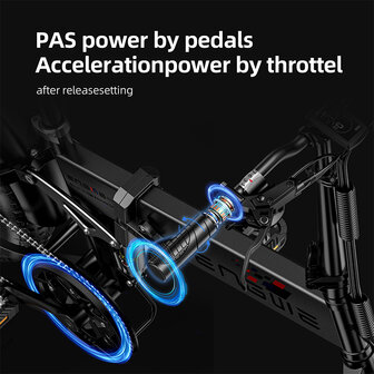 Engwe Engine X - Elektrische fatbike--  Opvouwbaar- Achterrek - 2 kleuren