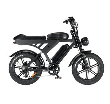 V30 30 AH Elektrische fat bike dubbele accu - 2024 MODEL - 250W zwart