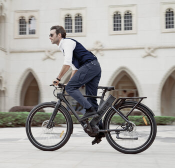 ENGWE P275 Pro- elektrische stadsfiets met bafang midden motor- - 19.2 AH- Oranje Zwart - Carbon ketting