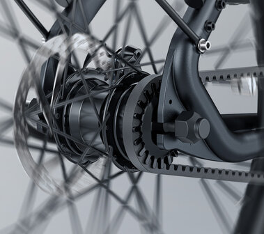 ENGWE P275 Pro- elektrische stadsfiets met bafang midden motor- - 19.2 AH- Oranje Zwart - Carbon ketting
