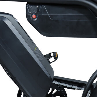 C80 Max Fatbike - Dubbele Accu - Zwart + alarm + voetsteunen + kettingkast + tas + telefoonhouder