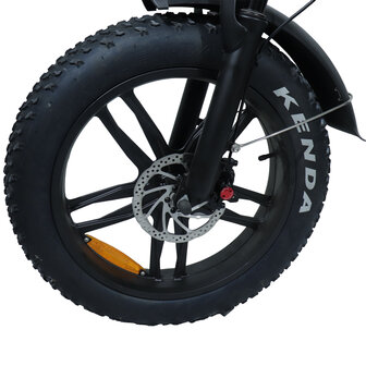C80 Max Fatbike - Dubbele Accu - Zwart + alarm + voetsteunen + kettingkast + tas + telefoonhouder
