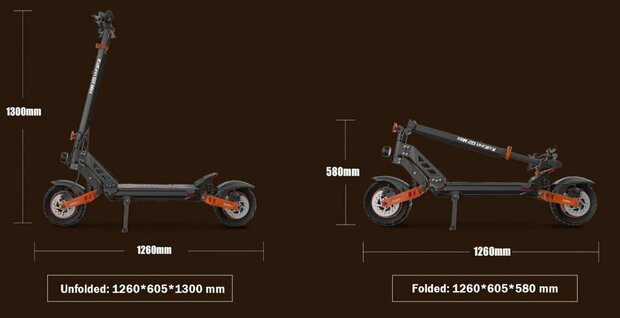 Kukirin G2 MAX- Kugoo G2 Max- Elektrische offroad step met afneembare zadel - Grote batterij 