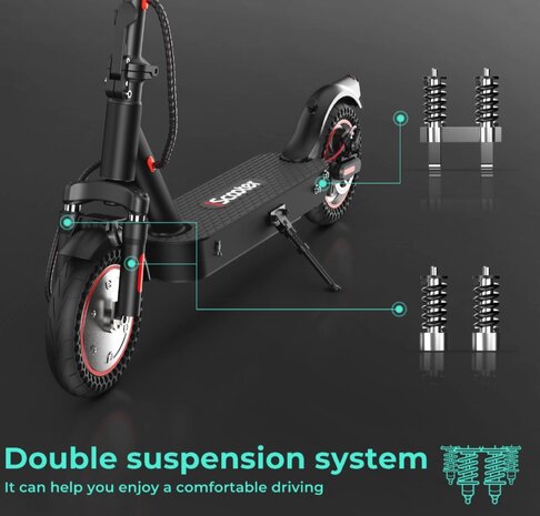 iScooter i9 max Elektrische Scooter 42V 10Ah 500W 10 inch Opvouwbare Step