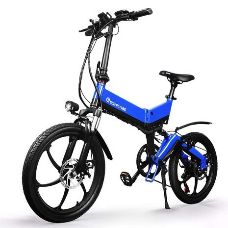 Eco-Flying F501 Elektrische Vouwfiets van - 20 Inch banden - Shimano 7-speed Schakelsysteem