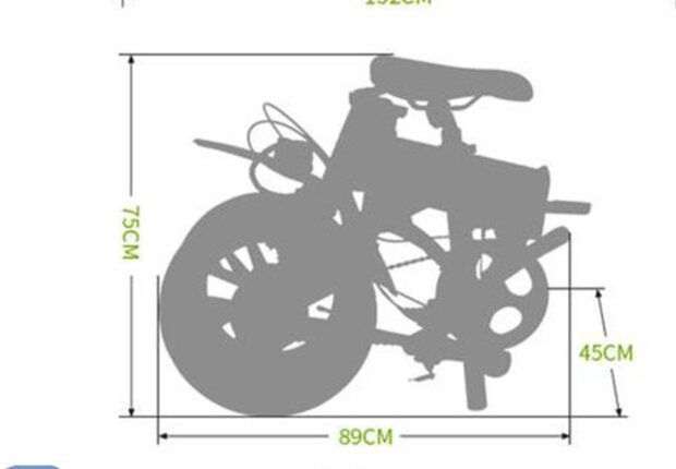 Eco-Flying F501 Elektrische Vouwfiets van - 20 Inch banden - Shimano 7-speed Schakelsysteem