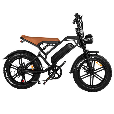 V20 15 AH Elektrische fat bike bruine zadel 2023 MODEL!!!! 250W 