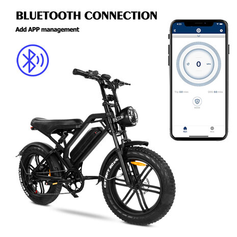 V20 15 AH Elektrische fat bike bruine zadel 2023 MODEL!!!! 250W 