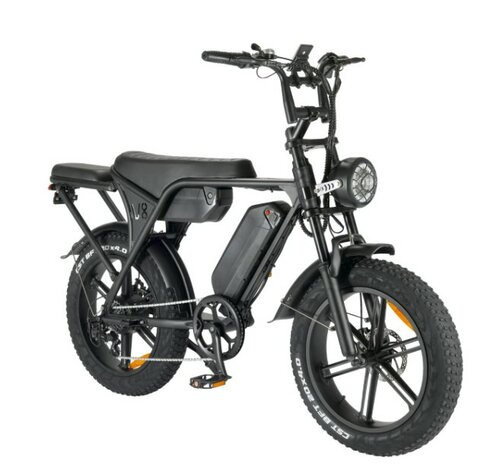 OUXI V8+ Fatbike | Dubbele Accu | Zwart | Inclusief Garantie | 250W | Trapondersteuning | Elektrische Fatbike