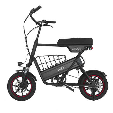 Windgoo F1 -14 inch - e bike - elektrische fiets - zwart - mini fatbike - shopper ebike