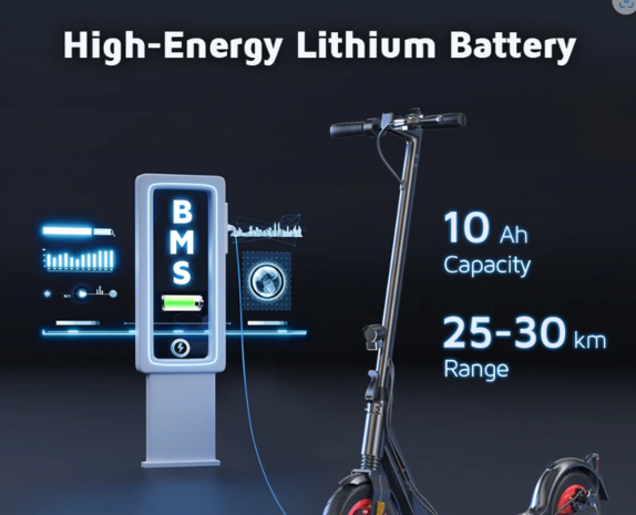 iScooter i9S elektrische scooter 10 inch luchtband 500W motor 36V 10Ah batterij 25-30km bereik