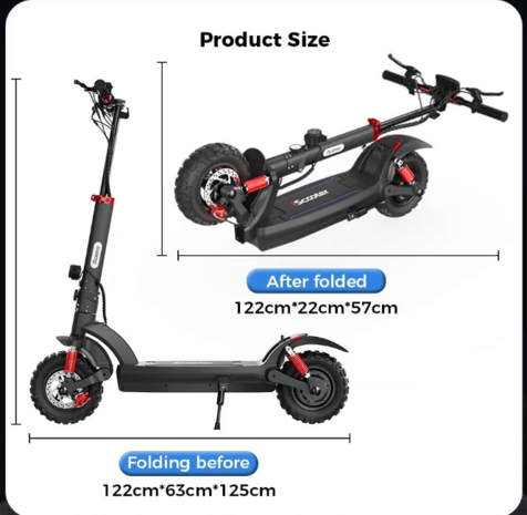 iScooter iX6 Elektrische Scooter 48V 17.5Ah 1000W 11 inch Elektrische step max 150 kg