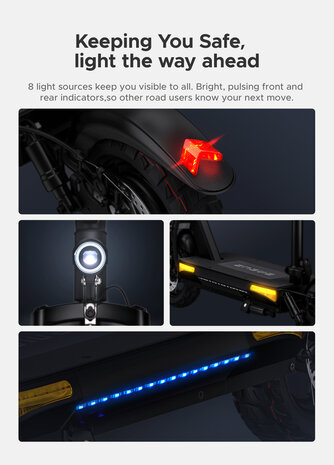 Engwe S6 - Elektrische step met zadel - Offroad - Knipperlicht