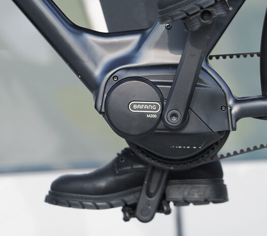 ENGWE P275 Pro- elektrische stadsfiets met bafang midden motor- - 19.2 AH- Oranje Zwart - Carbon ketting