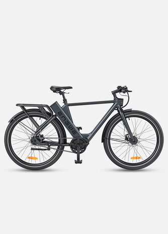 ENGWE P275 Pro- elektrische stadsfiets met bafang midden motor- - 19.2 AH- Oranje Zwart - Carbon ketting