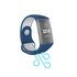 Hama Sportpolsband Voor Fitbit Charge 3/4 Ademend Horlogebandje Blauw/grijs_