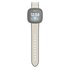 Hama Polsband Voor Fitbit Versa 3/Sense Horlogebandje Van Leer En Silic. Wit_