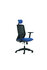 Geen Merk LF-2012405 Bureaustoel Linea Tekna 01/PT Zwart/blauw Met 3D Armleuning En Hoofdsteun_