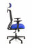 Geen Merk LF-2012405 Bureaustoel Linea Tekna 01/PT Zwart/blauw Met 3D Armleuning En Hoofdsteun_