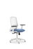 Geen Merk LF-2021525 Bureaustoel Linea Tekna White 01 L.blauw/wit Met 3D Armleuning_