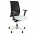 Linea Fabbrica Omnia 01 Zwart/Grijs Bureaustoel met 3D Armleuning + Aluminium Voet_