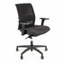Linea Fabbrica Omnia 02 Zwart/Zwart Bureaustoel met 3D Armleuning_