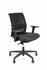 Linea Fabbrica Omnia 02 Zwart/Zwart Bureaustoel met 3D Armleuning_