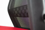 Linea Fabbrica Tekna 01 Zwart/Rood Bureaustoel met 2D Armleuning_