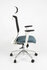 Linea Fabbrica Tekna White 01/PT Zwart/Antraciet Bureaustoel met 3D Armleuning + Hoofdsteun_