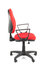 Linea Fabbrica Tiger 01 Rood/Rood Bureaustoel met Armleuning_