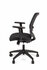 Linea Fabbrica New Malice 01 Zwart/Zwart Bureaustoel met 1D Armleuning_