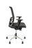 Linea Fabbrica Omnia 01 Zwart/Zwart Bureaustoel met 3D Armleuning + Aluminium Voet_