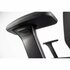 Linea Fabbrica Omnia 01 Zwart/Zwart Bureaustoel met 3D Armleuning + Aluminium Voet_