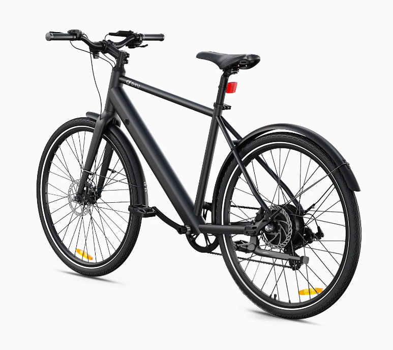 Elektrische Stadsfiets | DYU Stroll 1 | 38C Vlakke lucht Banden | 9 AH / 250W | 25 km/u / 30-40 km Bereik | 700C ( 28 inch) | Superlicht | Mechanische rem | Zwart / Grijs | Geen vering, max 120 kg - Afbeelding 5
